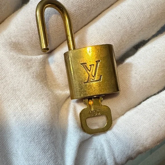 Louis Vuitton Brass Padlock with Key - Picture 3 of 3